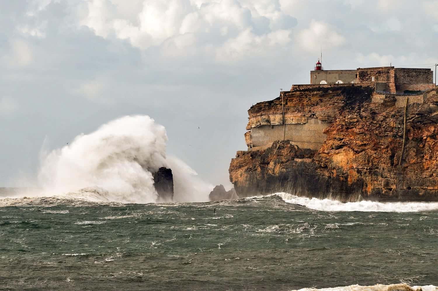 Ondulação na costa da Nazaré